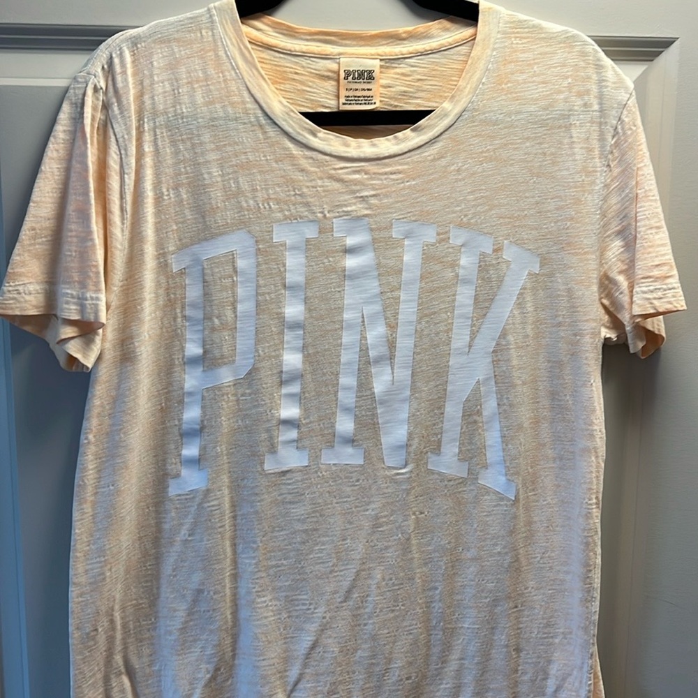 PINK Victoria's Secret Peach Tee